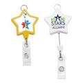 Jumbo Star Badge Reel w/Lanyard Attachment (Label)